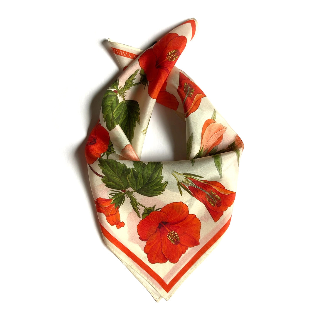 Silk Scarf Altar-cloth - Hibiscus Flower Print