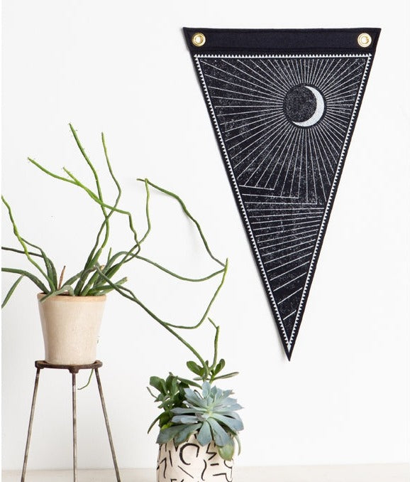 Waxing Moon Pennant