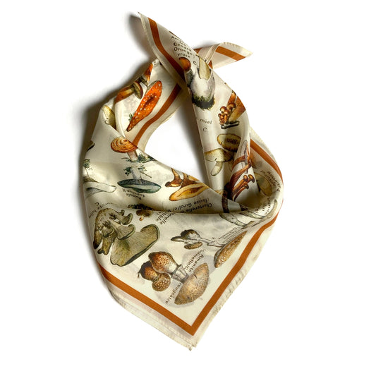 Silk Scarf Altar-cloth - Mushroom Print