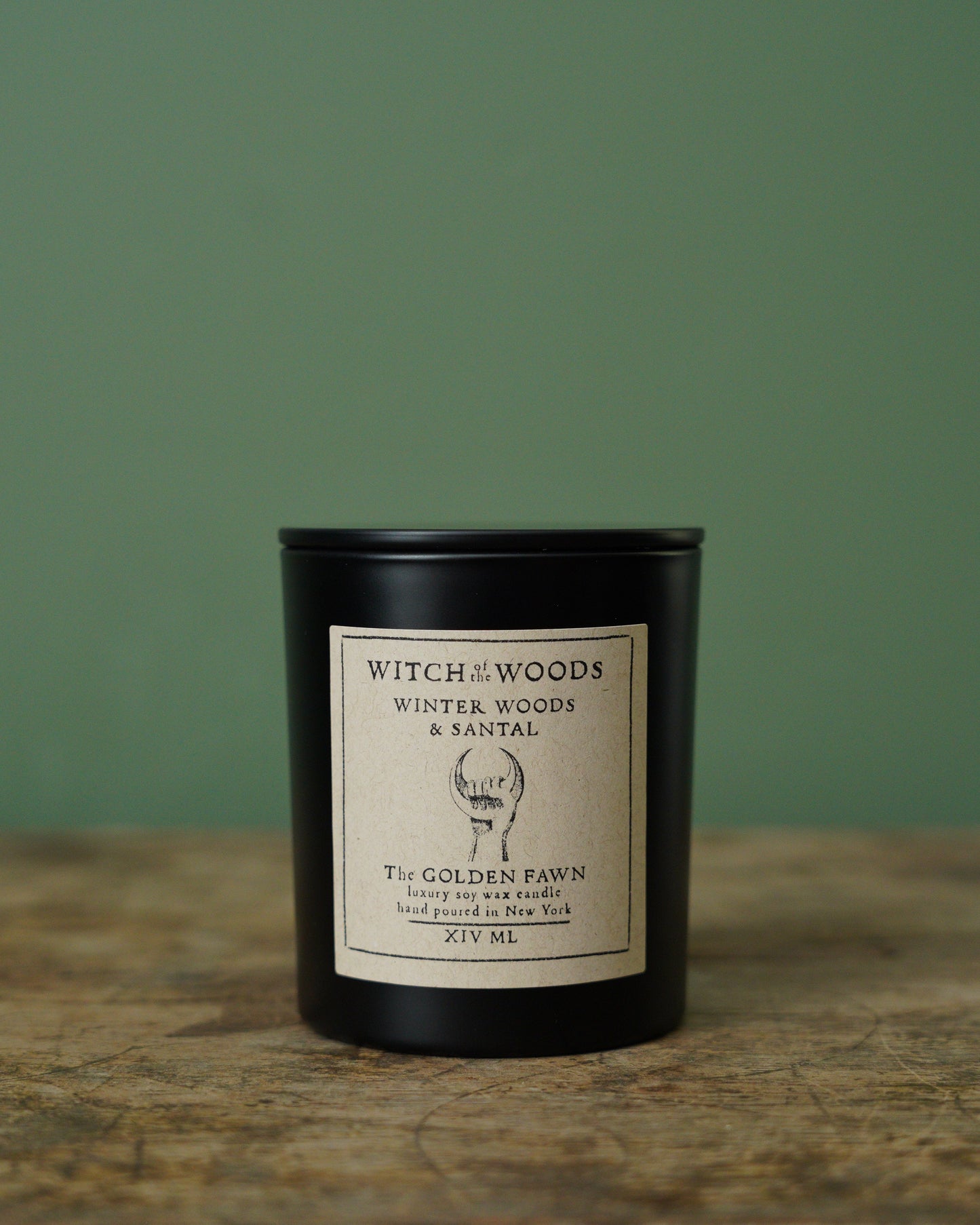 Witch of the Woods Candle - Winter Woods and Golden Santal